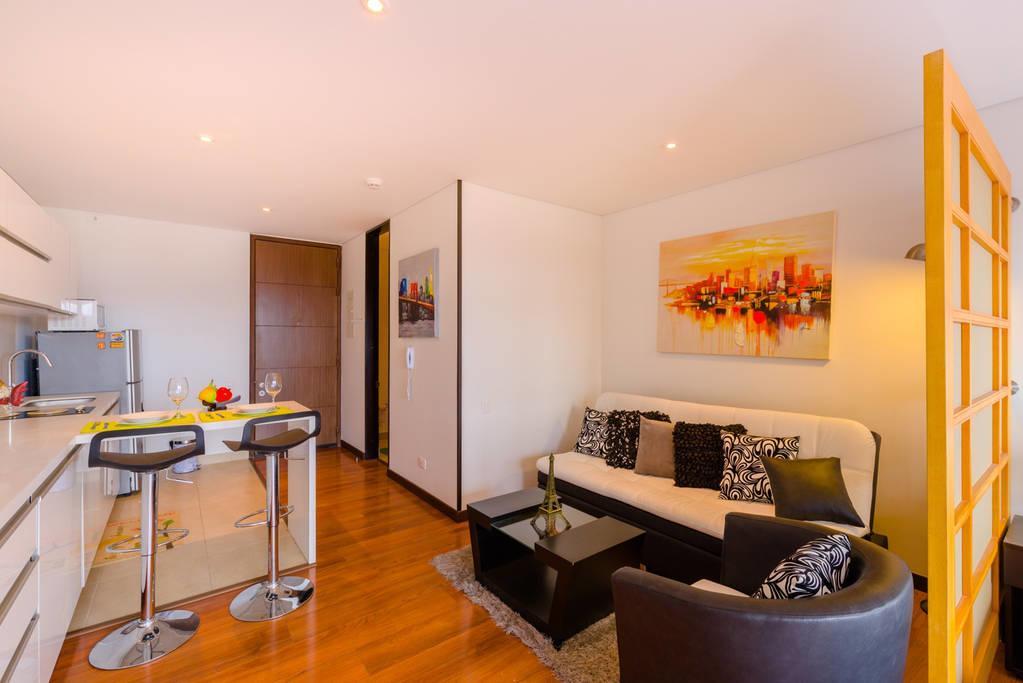 Amoblado Bogota, Wifi, Agua Caliente Appartement Buitenkant foto
